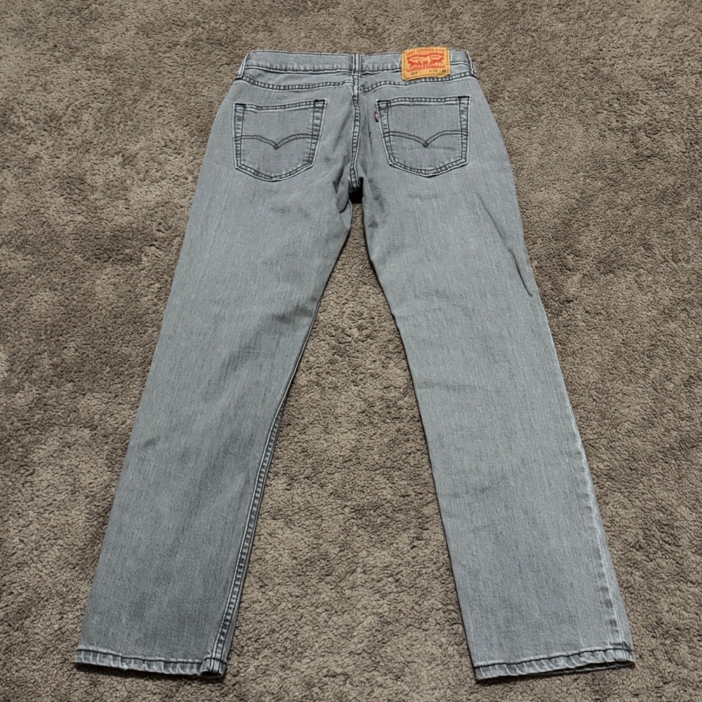 Wmns Levi’s 514 Gray Jeans-Sz tag 29x30-58% Cotton Blend-EUC - Picture 11 of 14